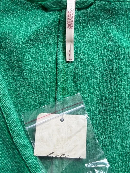 Free People So Fresh Vest Only 
Size Large Boho Boxy Green - Picture 11 of 14